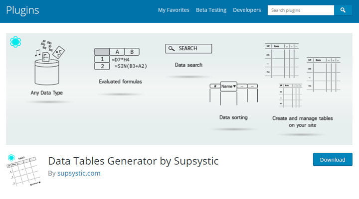 data-table-generator