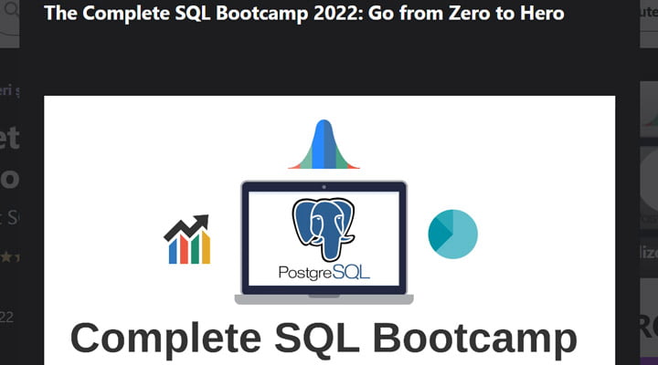 complete sql bootcamp 2022