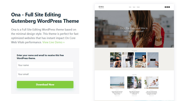 Ona-WordPress-block-theme