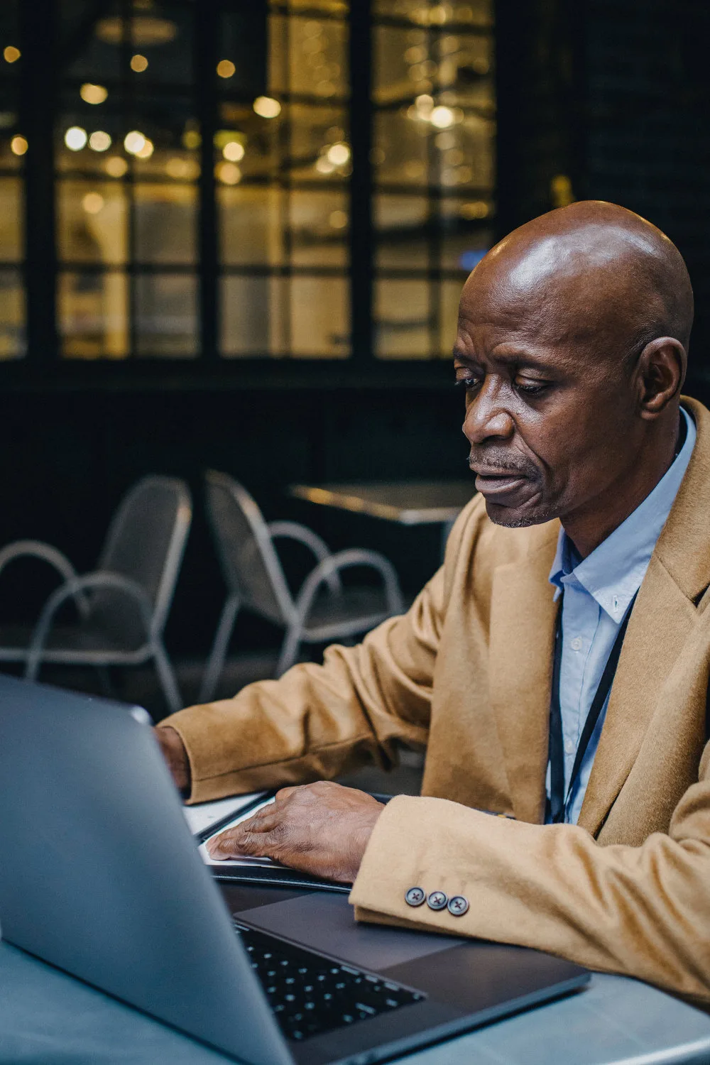 Working man on laptop